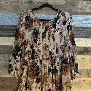 Floral Plus Size Blouse